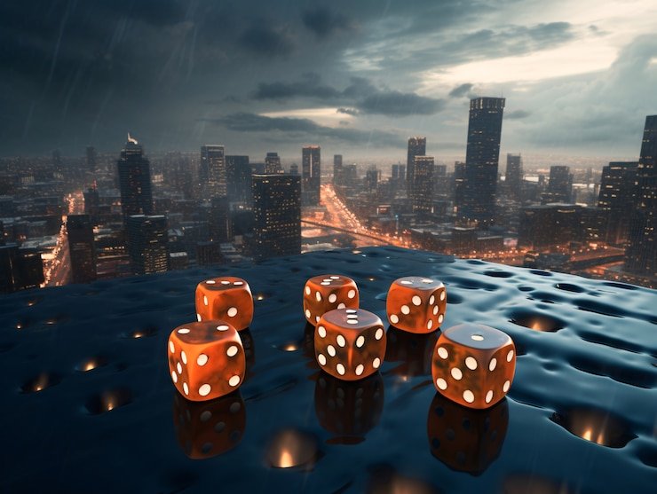 Grafik manajemen bankroll untuk Dadu Online yang menunjukkan rencana anggaran